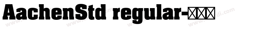 AachenStd regular字体转换